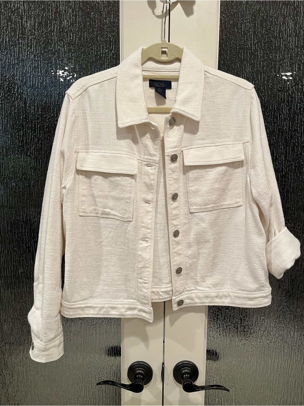 Rachel Roy Ladies' Lightweight Cream Button-Front Jacket